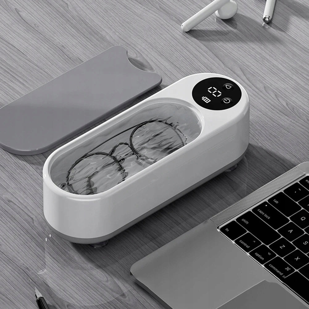 CleanPod One ultrasonic cleaner – white variant, top view